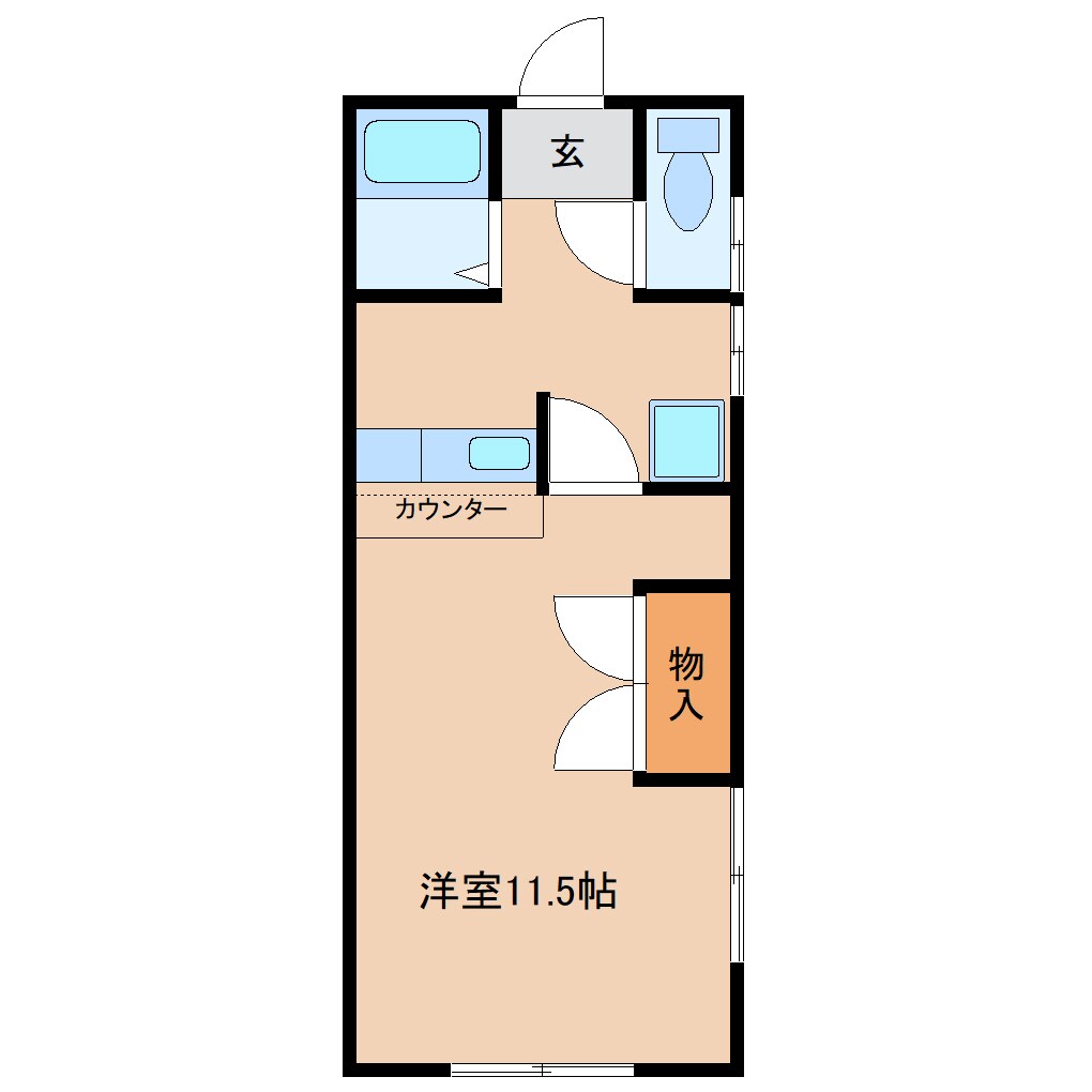 コーポサクラの物件間取画像