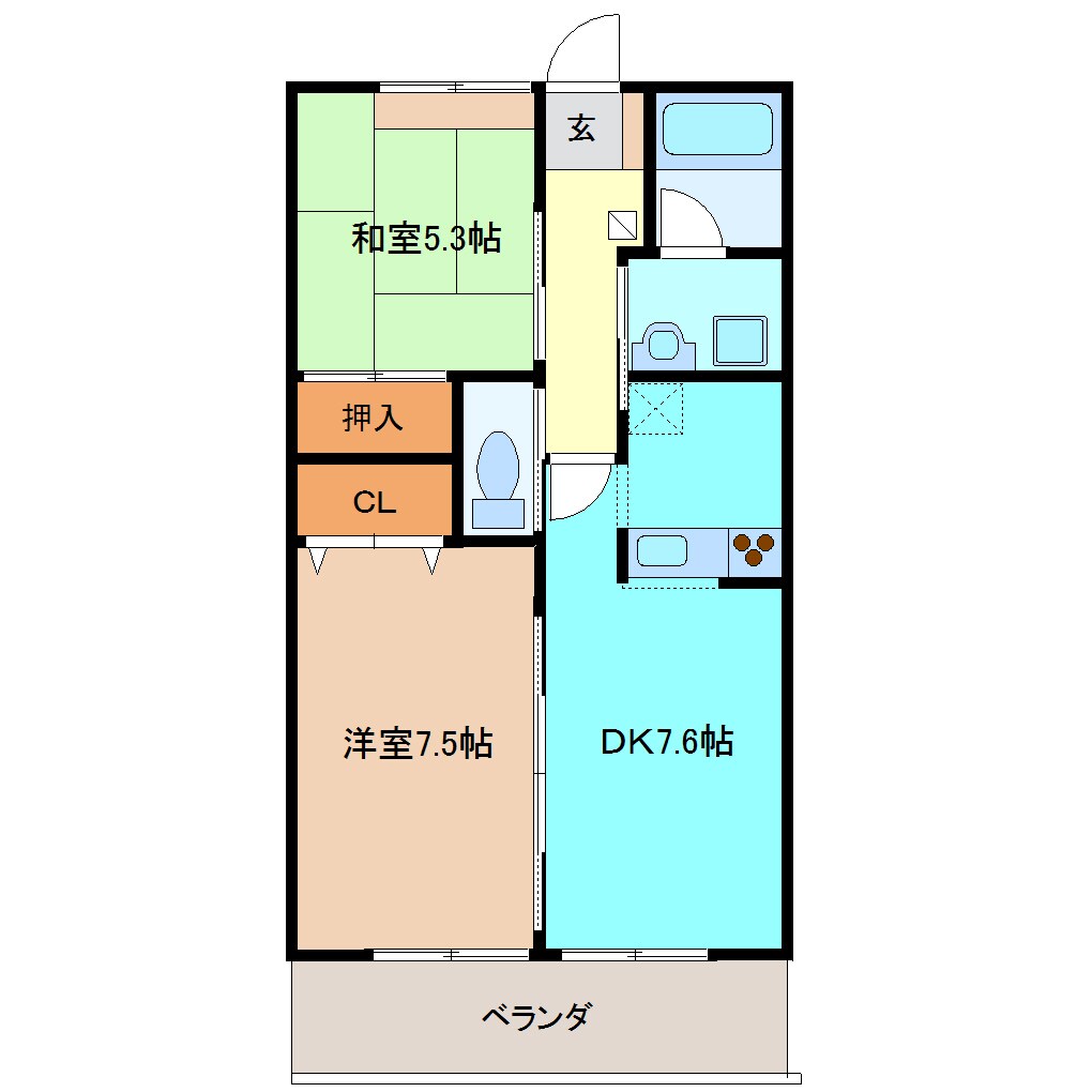 くりこま高原駅 車移動15分  6km 2階の物件間取画像