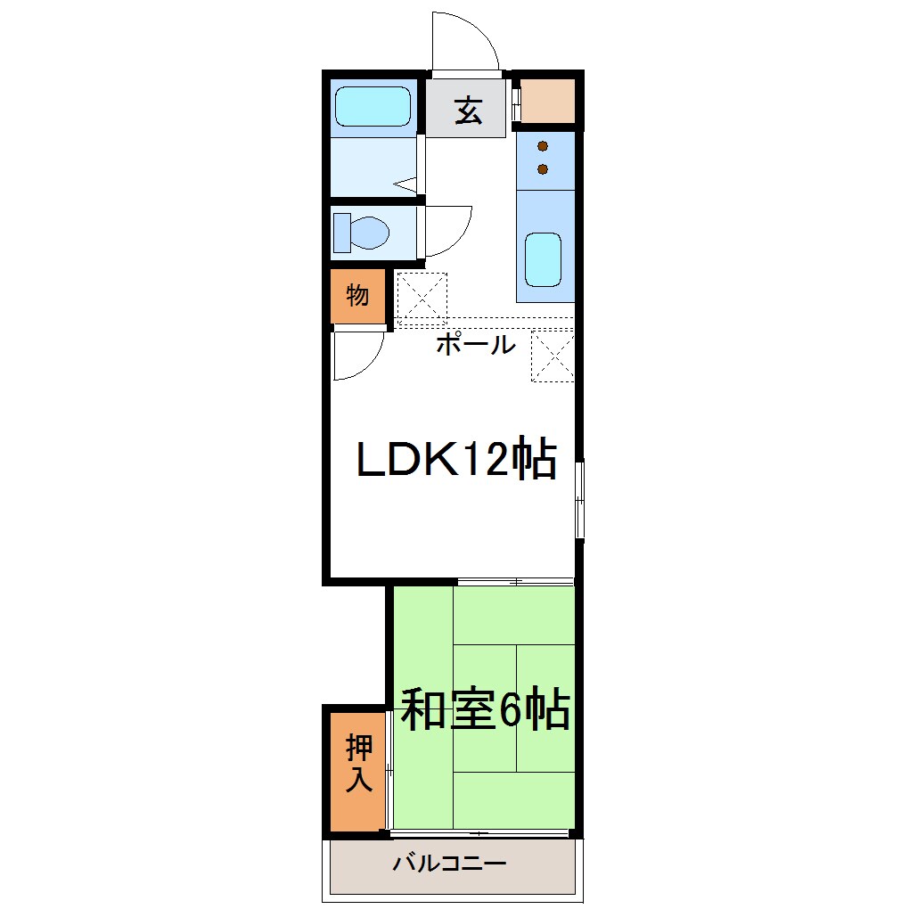 リバーサイドハイツの物件間取画像