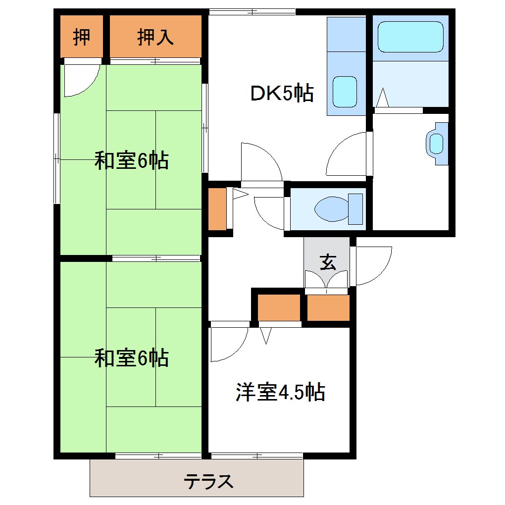 物件間取画像