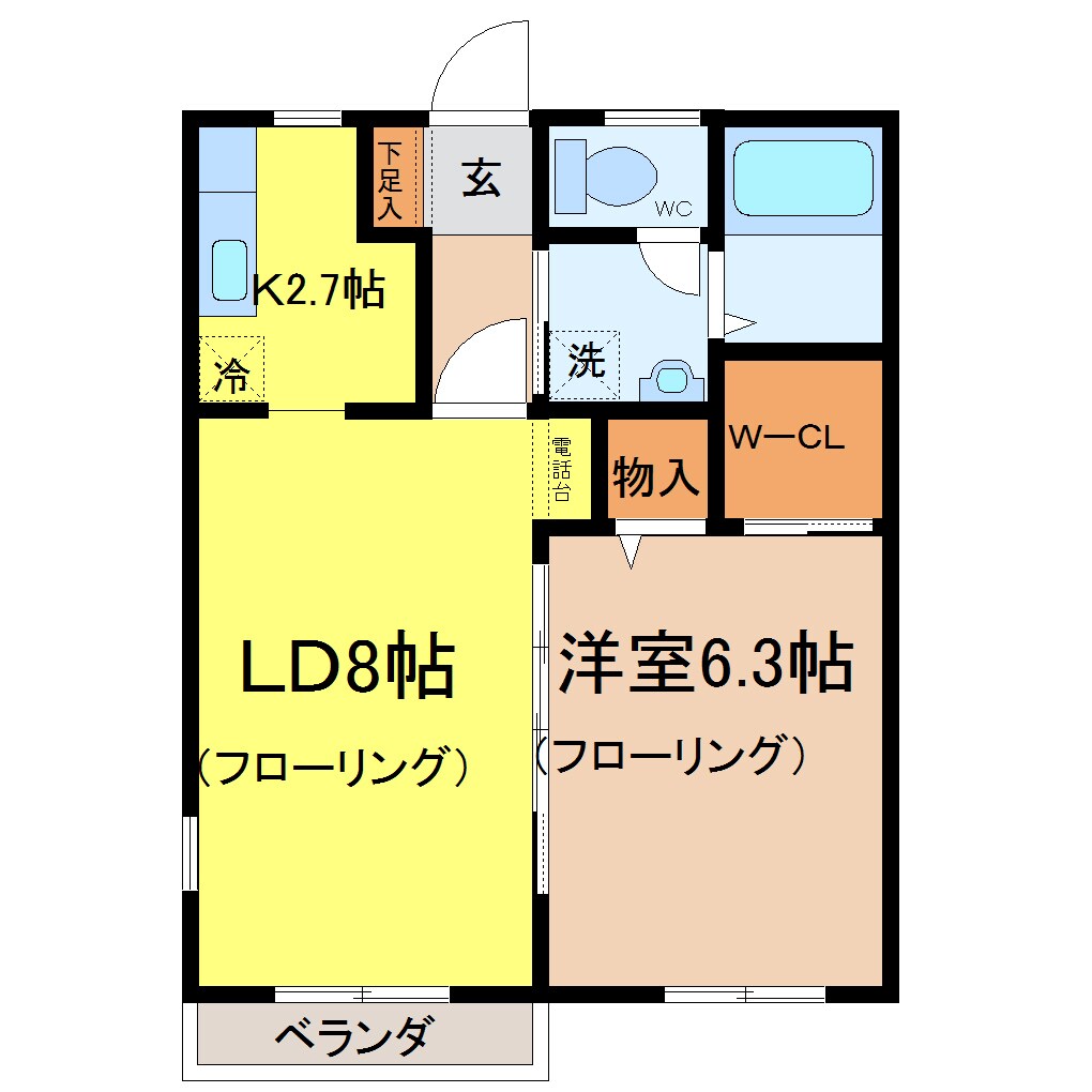 桜が丘ハイムの物件間取画像