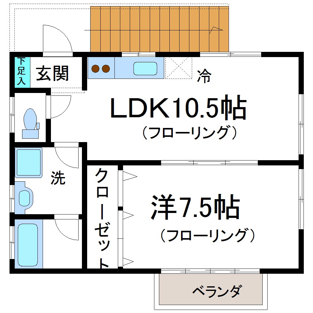青木ハイツ（味のくら）の物件間取画像