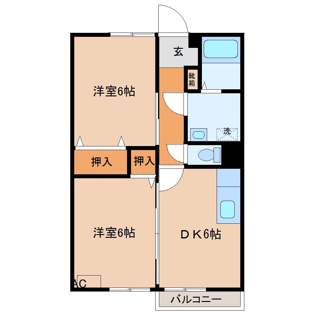 ウインザー９７の物件間取画像