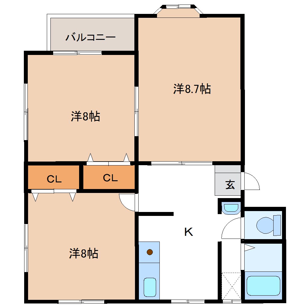 物件間取画像