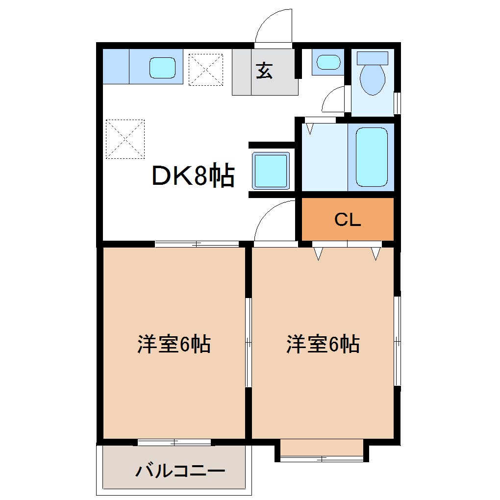 物件間取画像