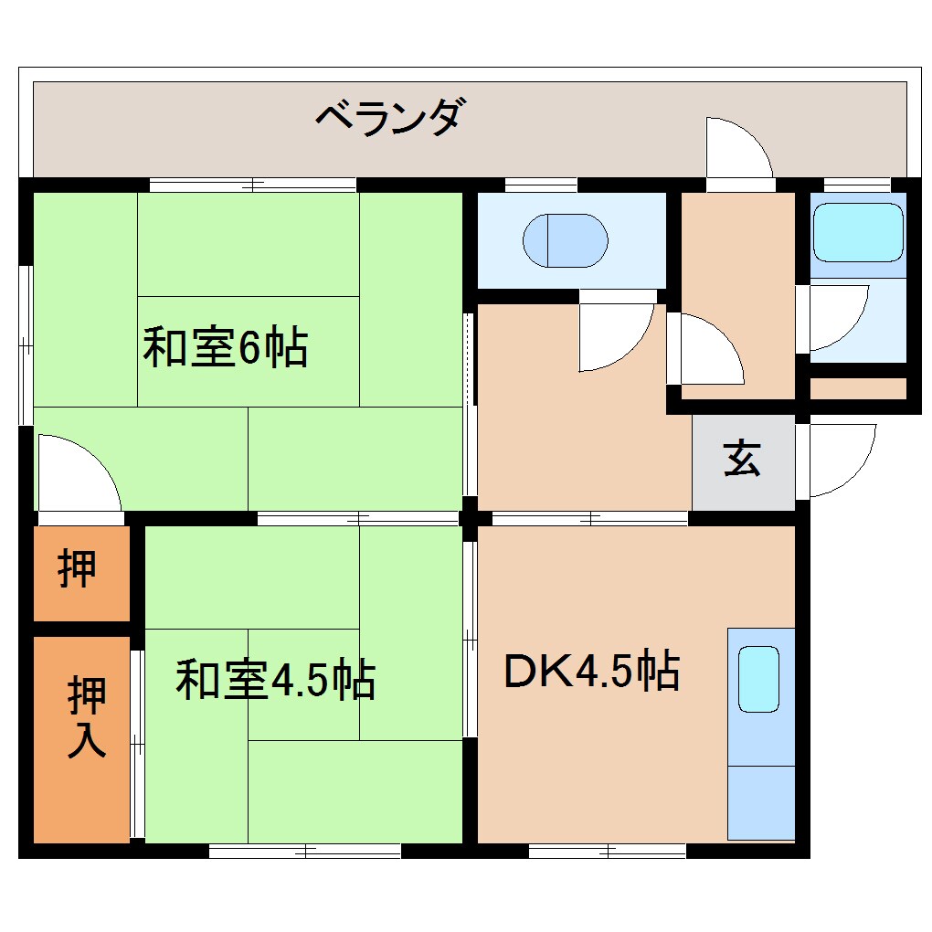 三郎丸小学校前 徒歩3分 3階の物件間取画像