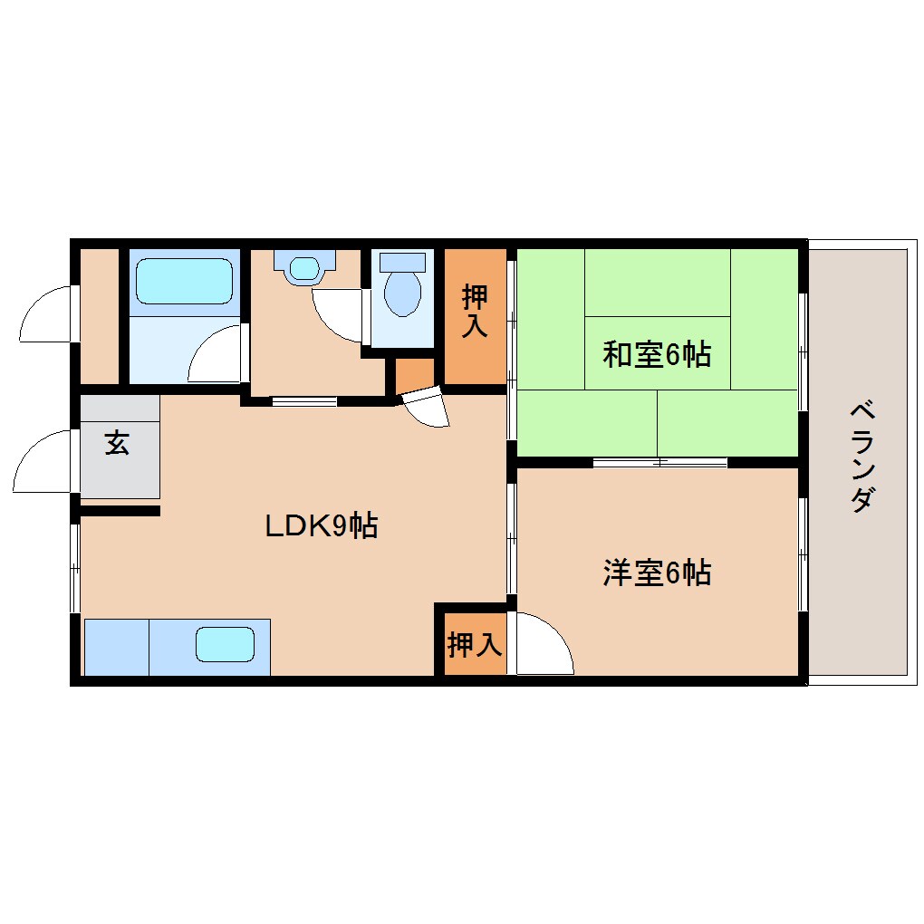 香春口三萩野駅 徒歩6分 9階の物件間取画像