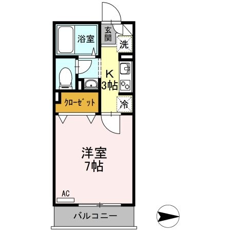 サンハイムの物件間取画像