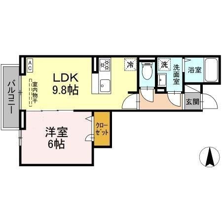 グラナーデ六町IIの物件間取画像