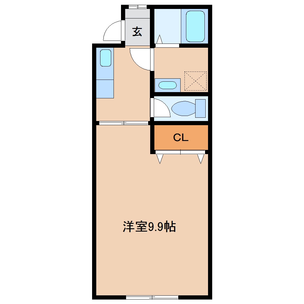 天神山駅 徒歩30分 2階の物件間取画像