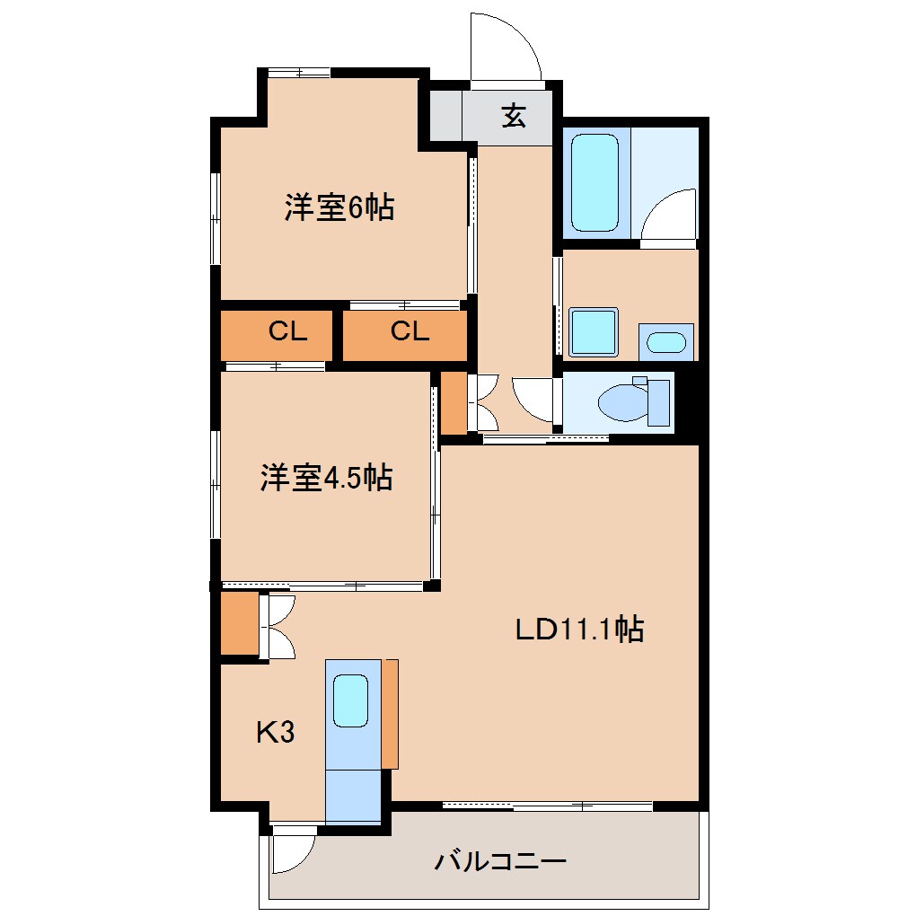 ＧＲＡＮＧＲＯＭ東浜の物件間取画像