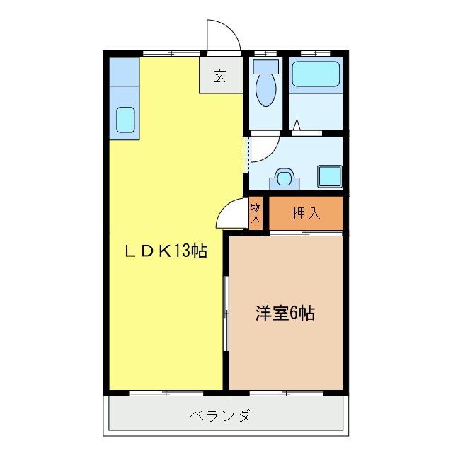 白子駅 徒歩11分 1階の物件間取画像