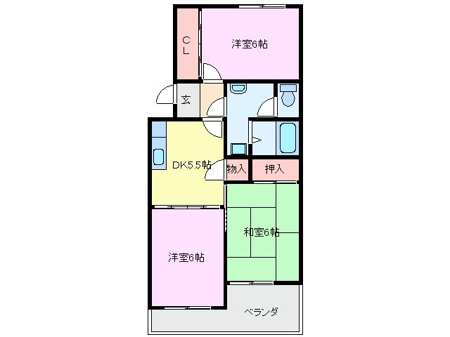 ホワイトピア江島台の物件間取画像