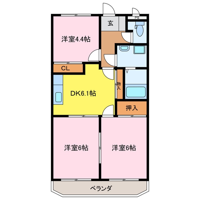 シャングリラの物件間取画像