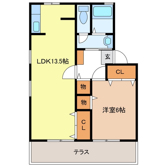 セジュール江島本町の物件間取画像