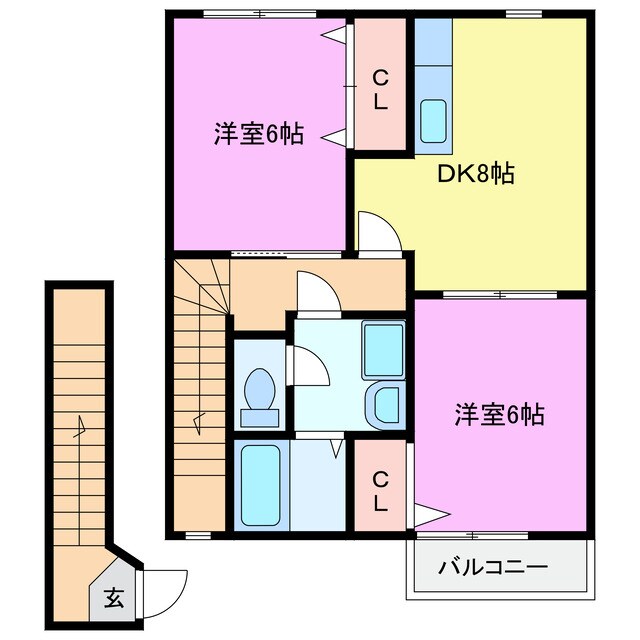 ミレニアＪ・Ｋ　Ⅱの物件間取画像