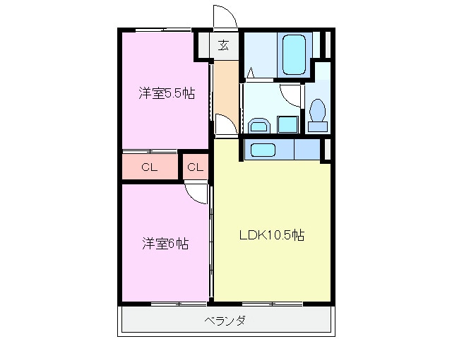 ＡＡＢ ＳＵＺＵＫＡの物件間取画像