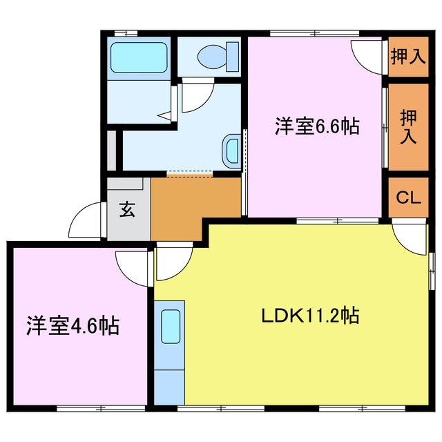 ウィンディーＳＵＺＵＫＡ Ａ棟の物件間取画像