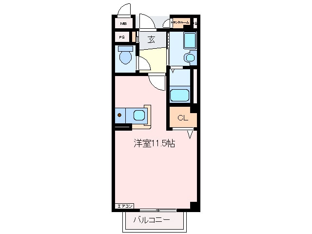 川崎ヒルズⅡの物件間取画像