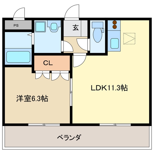 ピアリーの物件間取画像