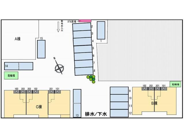 ラフレシール　Ｃ棟の物件外観写真