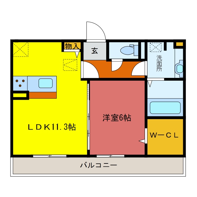 ラ　フロレゾン　Ｂ棟の物件間取画像