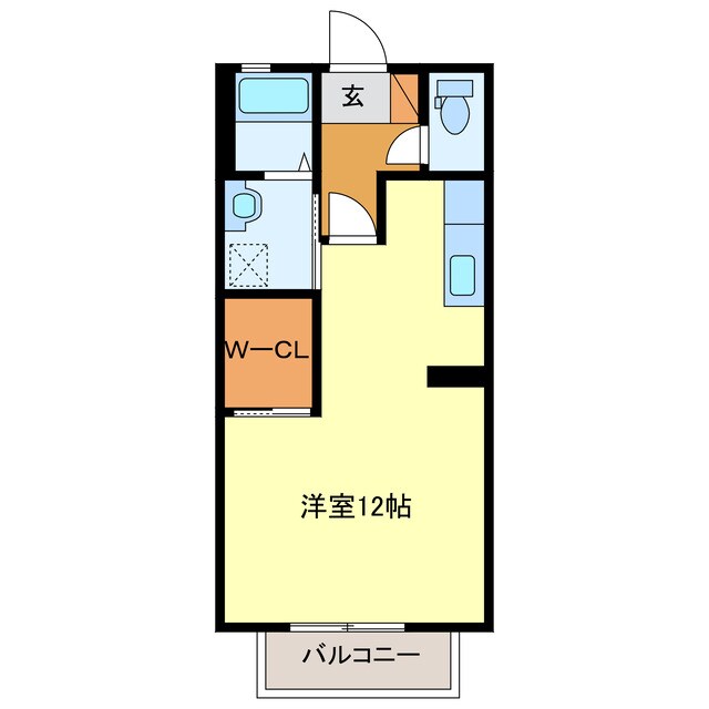 ヴァンフルールA棟の物件間取画像