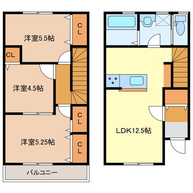 リーブルファイン南若松2　の物件間取画像