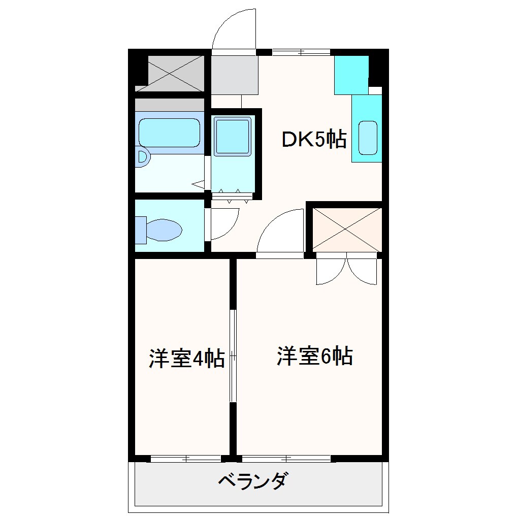 川名駅 徒歩7分 5階の物件間取画像