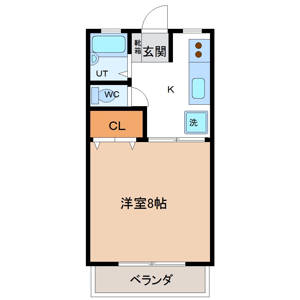 郡山駅 バス15分  桑野三丁目下車：停歩5分 2階の物件間取画像