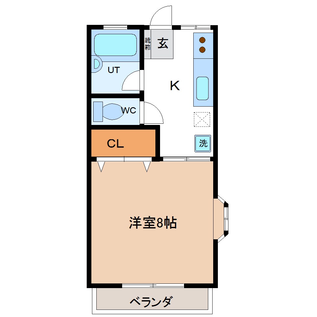 郡山駅 バス10分  金堀田下車：停歩4分 2階の物件間取画像