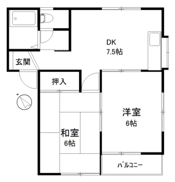 トリフォード久喜・Ｂ号棟の物件間取画像