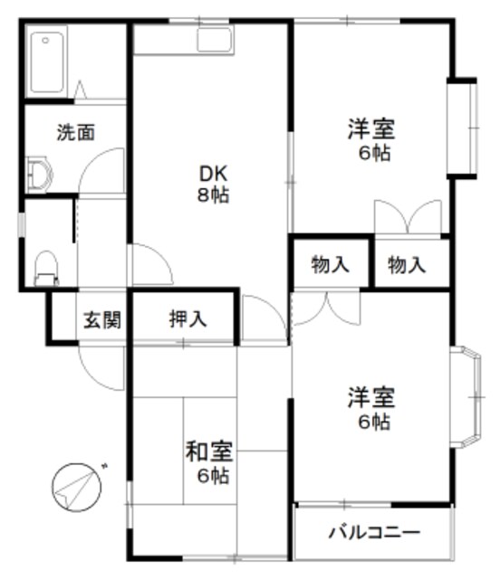 KグランドールＣ棟の物件間取画像