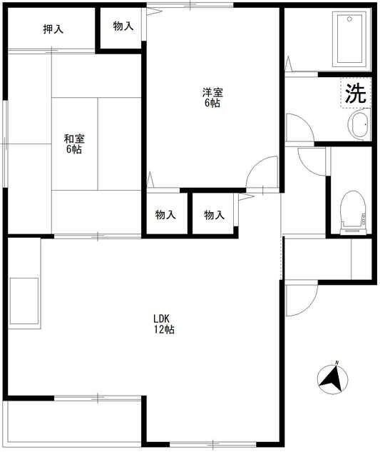 クレストタウンズＡ号棟の物件間取画像