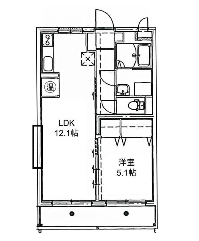 ユーミーマンションバウムI号館の物件間取画像