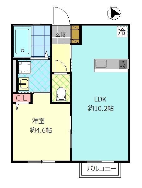 Eフィールドの物件間取画像