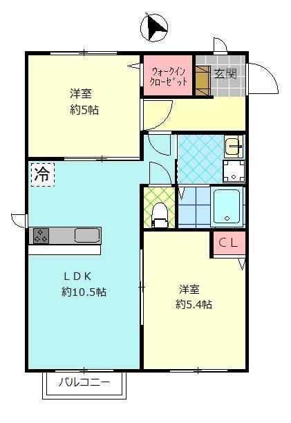 Eフィールドの物件間取画像