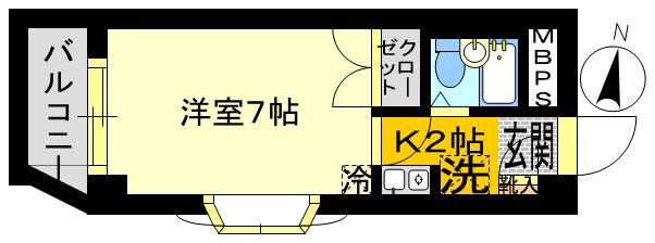 アメニティー木月の物件間取画像