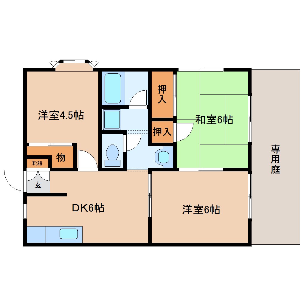 静岡駅 徒歩15分 1階の物件間取画像