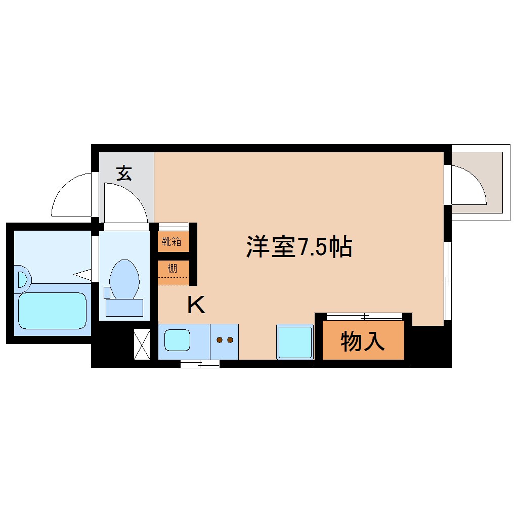 静岡駅 徒歩7分 2階の物件間取画像