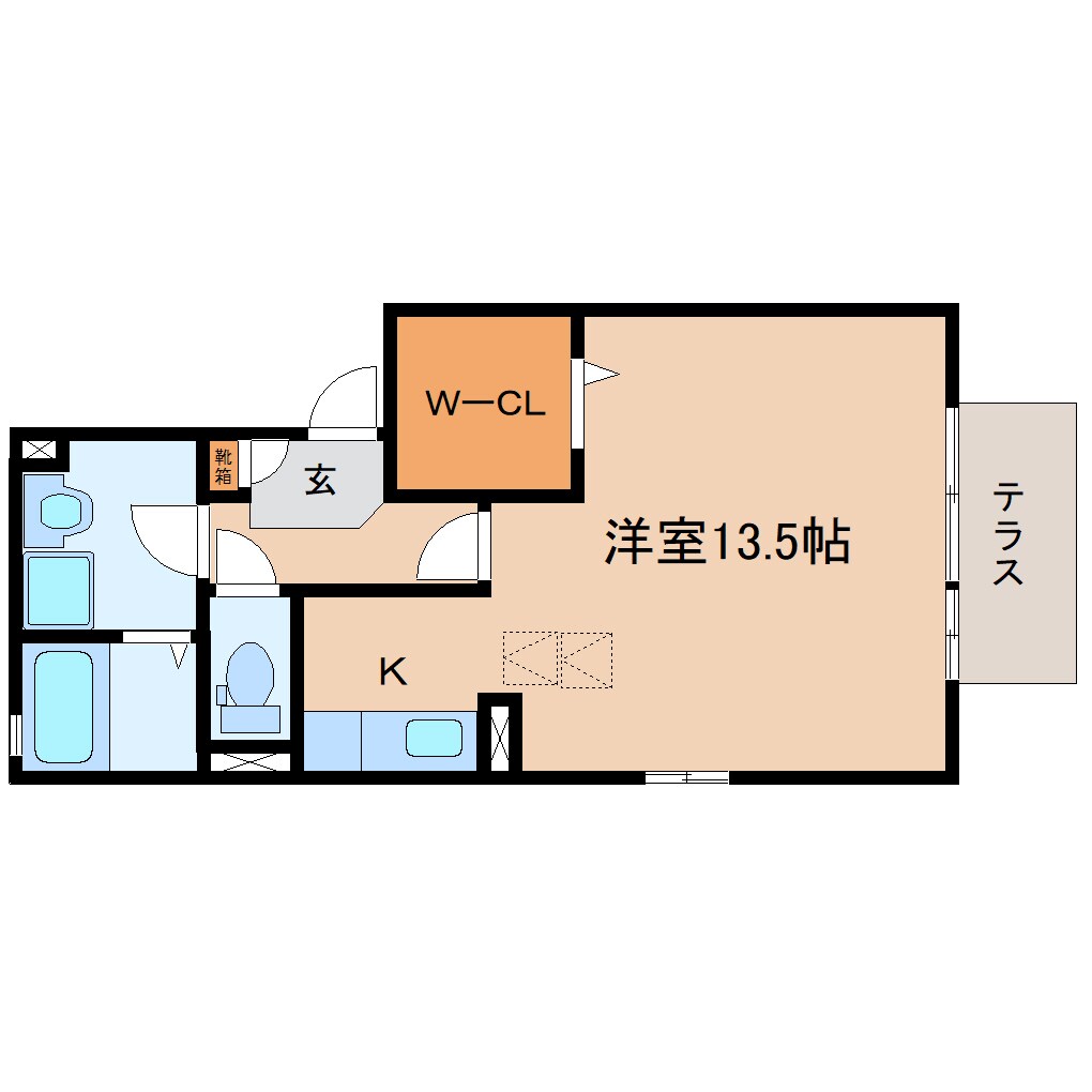 藤枝駅 徒歩18分 1階の物件間取画像