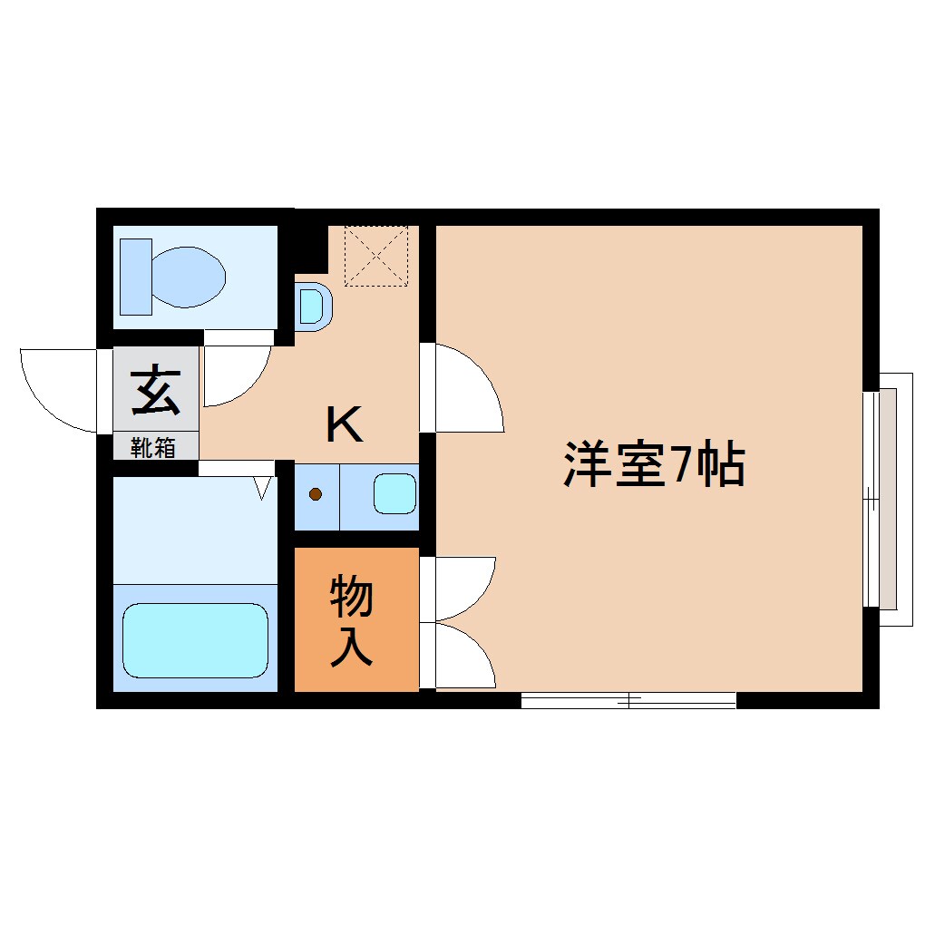 静岡駅 バス21分  宮川下車：停歩2分 2階の物件間取画像