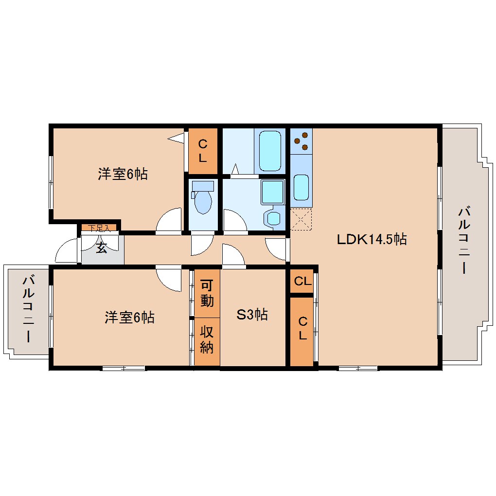 静岡駅 バス21分  大浜下車：停歩6分 2階の物件間取画像