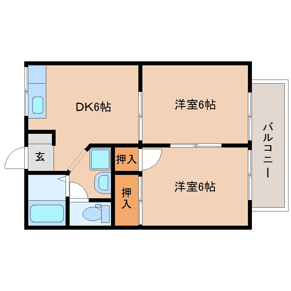 焼津駅 徒歩25分 1階の物件間取画像