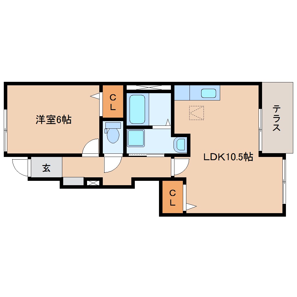 西焼津駅 徒歩7分 1階の物件間取画像