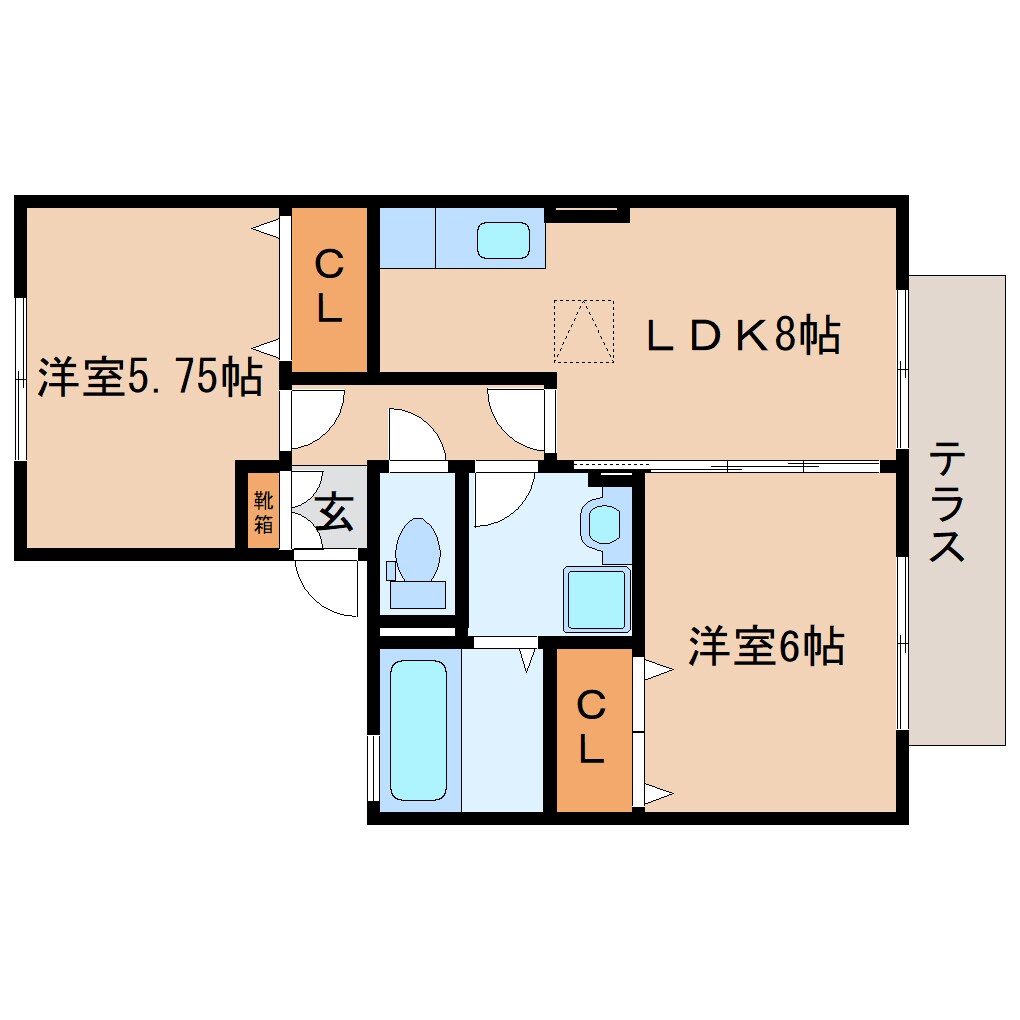 藤枝駅 バス5分  高洲下車：停歩5分 1階の物件間取画像