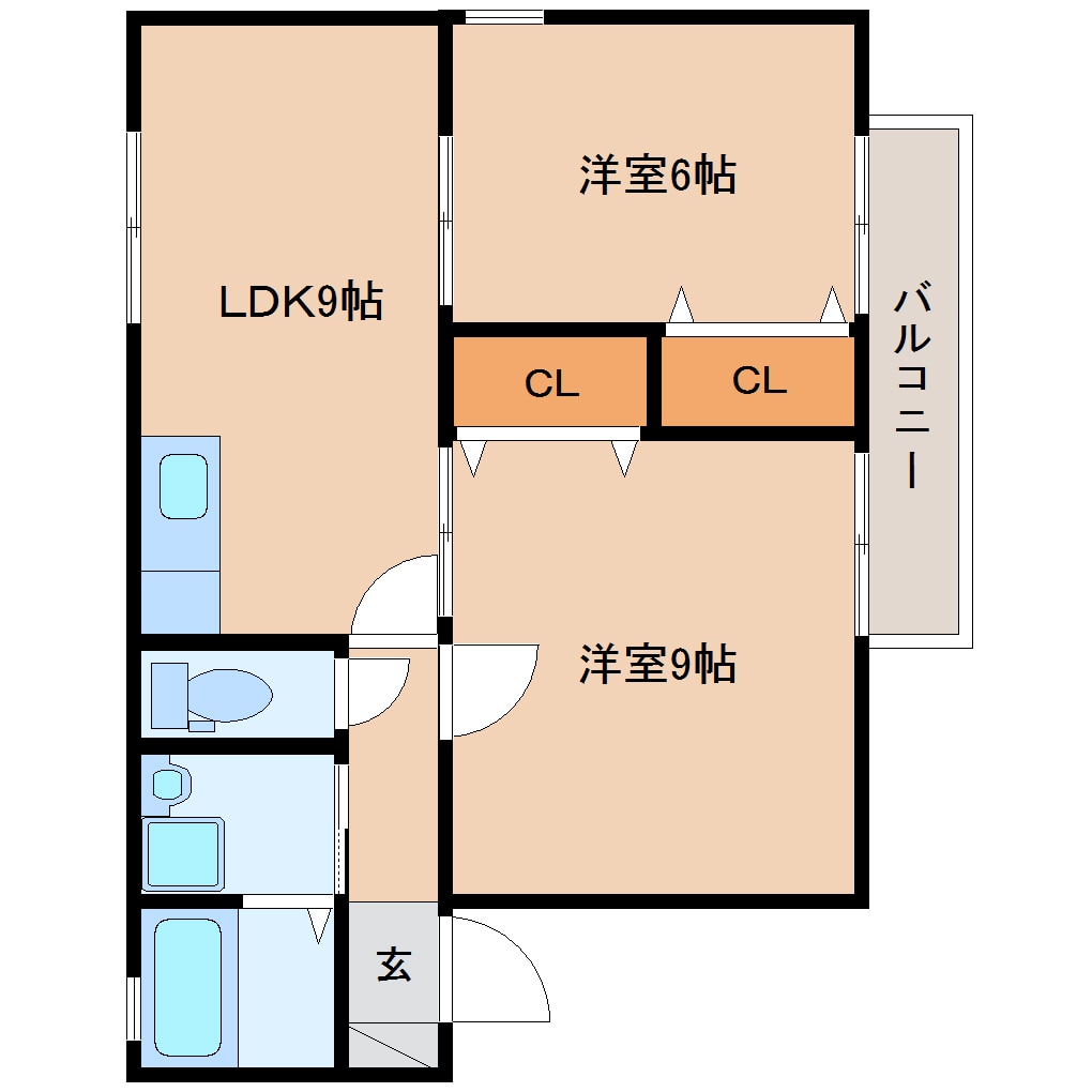 西焼津駅 徒歩7分 2階の物件間取画像