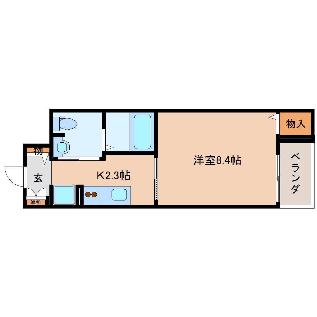 静岡駅 バス18分  登呂二丁目南下車：停歩2分 4階の物件間取画像