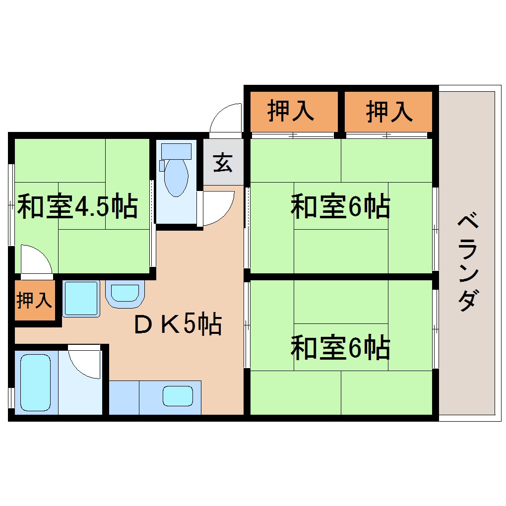 静岡駅 バス10分  馬渕4丁目下車：停歩3分 1階の物件間取画像