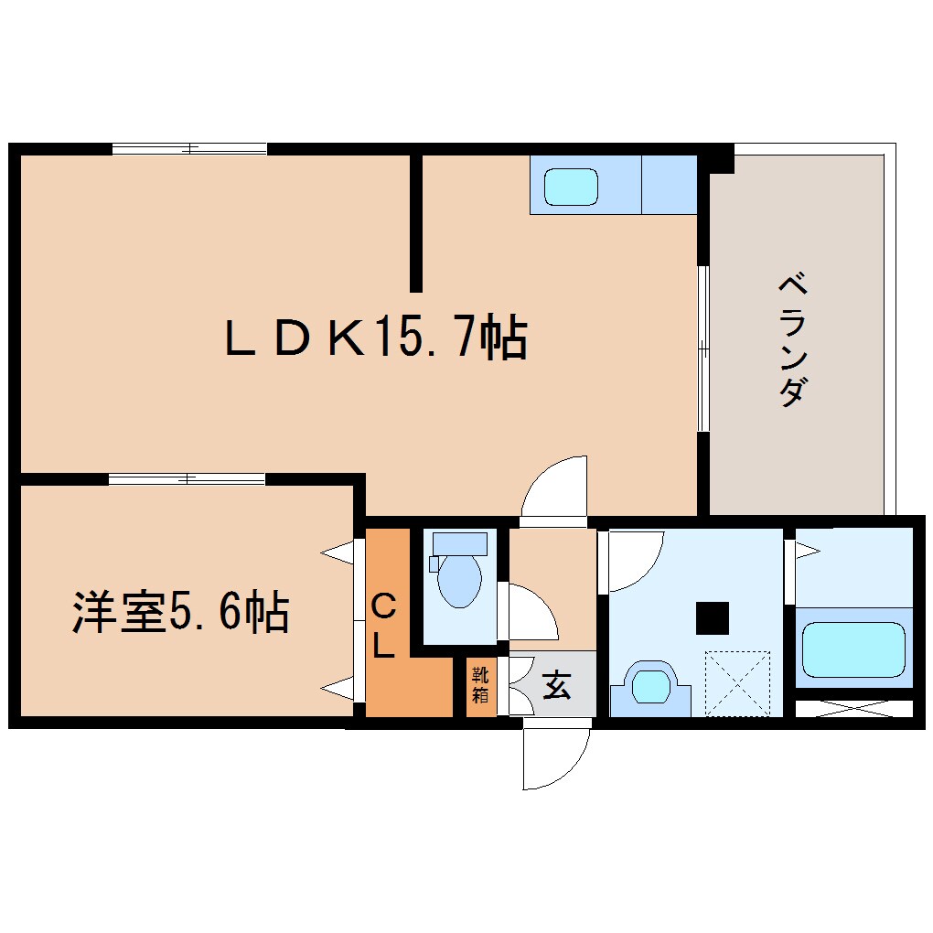 静岡駅 徒歩18分 2階の物件間取画像